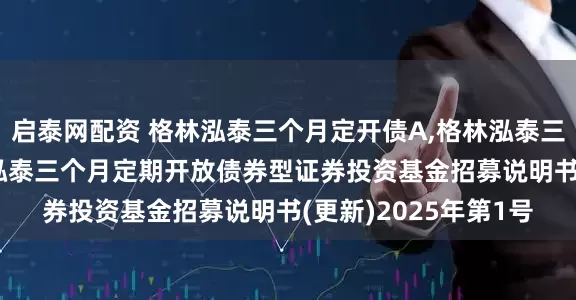 启泰网配资 格林泓泰三个月定开债A,格林泓泰三个月定开债C: 格林泓泰三个月定期开放债券型证券投资基金招募说明书(更新)2025年第1号